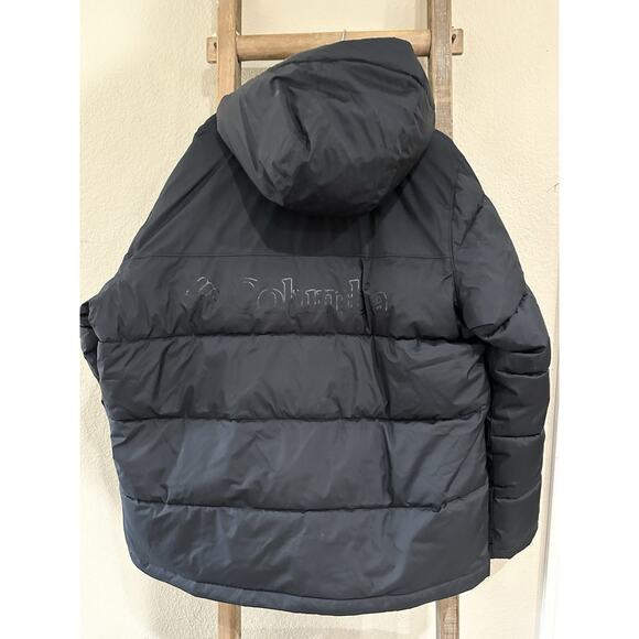 Columbia Mens Iceline Ridge Ski Snow Sport Omni-Heat Puffer Jacket Black XL - Picture 4 of 12